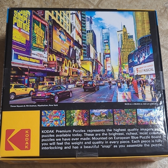 RoseArt Kodak Premium Times Square & 7th Avenue, Manhattan, NY Jigsaw Puzzle - Picture 4 of 5